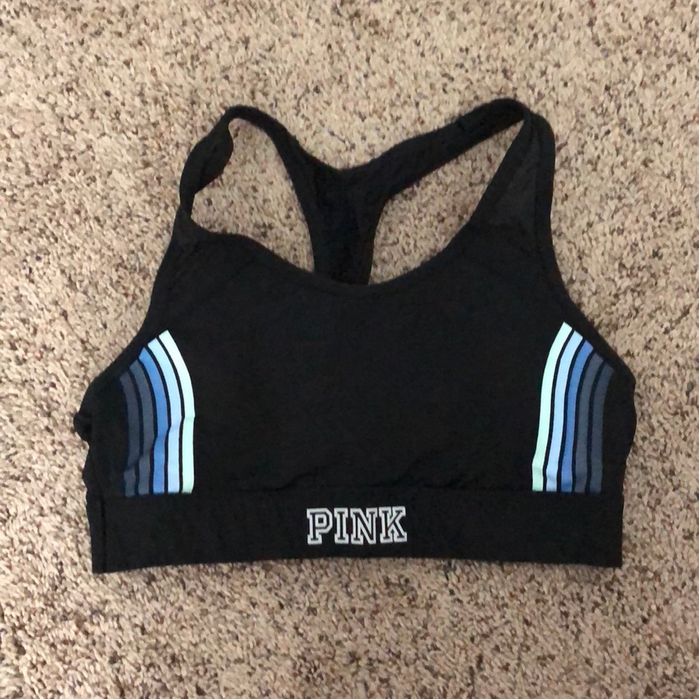 PINK Black Sport Bra